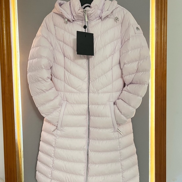 Moose Knuckles Lilac Yukon Air Down Puffer Jacket with Hood - Picture 3 of 16